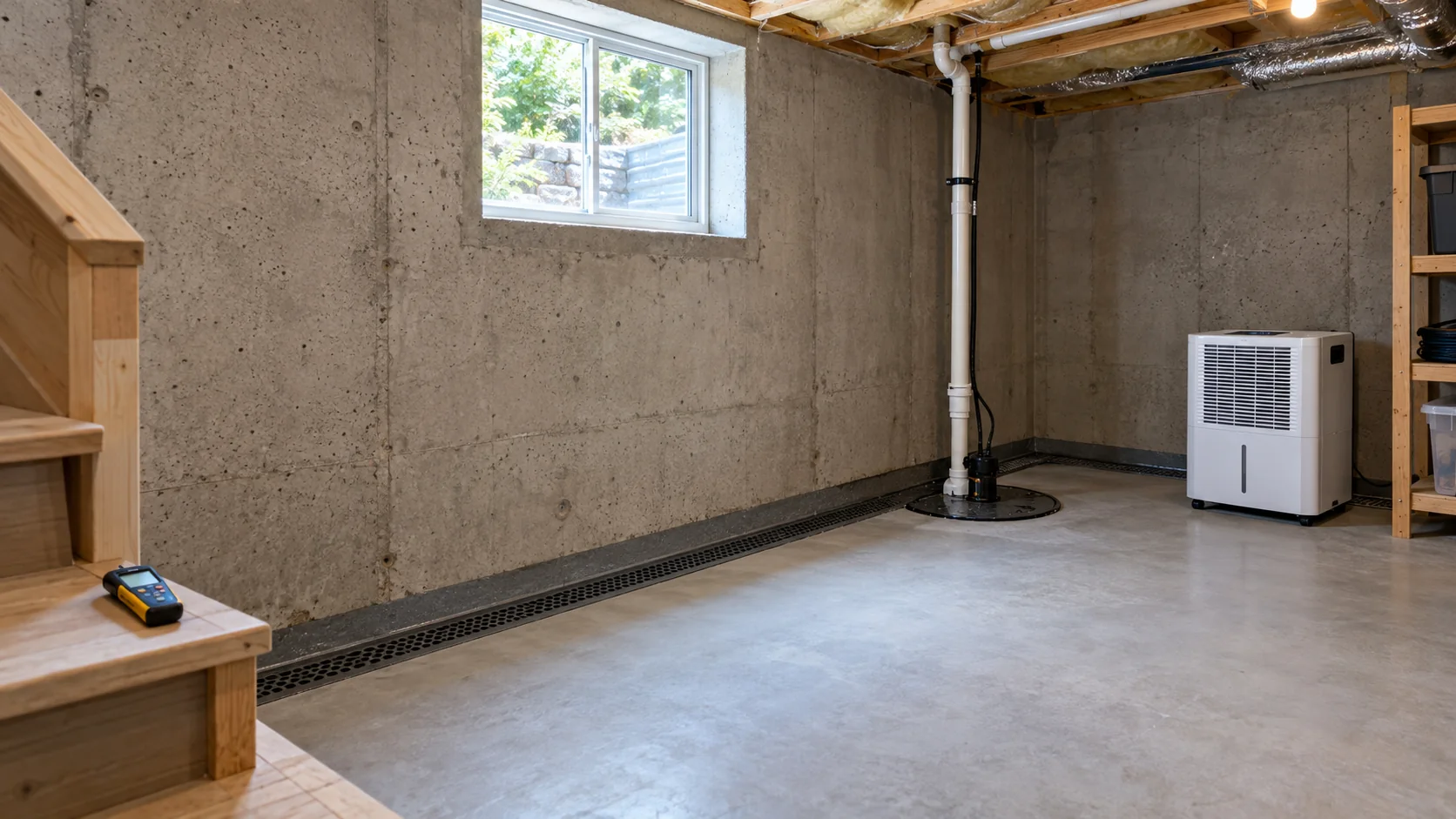 AI concept illustrating Kirkland Basement Waterproofing · not a completed project